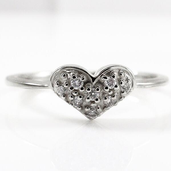 Jewelry i 指輪 レディース ピンキーリング プラチナ ハート  