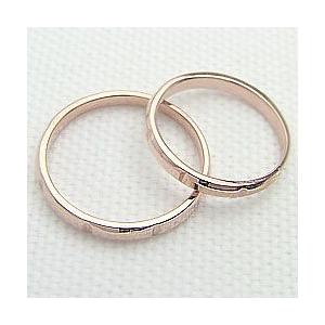 結婚指輪 ペアリング ピンクゴールドK10 マリッジリング 2本セット カップル 安い 注文製作 プレゼント ギフト 受注 爆買の画像