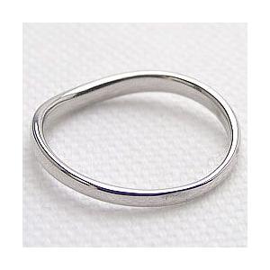 メンズリング ホワイトゴールドK18 シンプルリング K18WG men'sアクセサリー 記念日 オシャレ 受注 爆買の画像