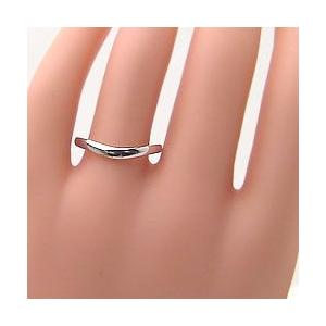 メンズリング ホワイトゴールドK18 シンプルリング K18WG men'sアクセサリー 記念日 オシャレ 受注 爆買の画像