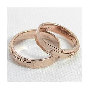 結婚指輪 バンドデザイン ダイヤモンド ピンクゴールドK18 ペアリング マリッジリング カップル 安い 注文製作 プレゼント ギフト 受注 爆買_2