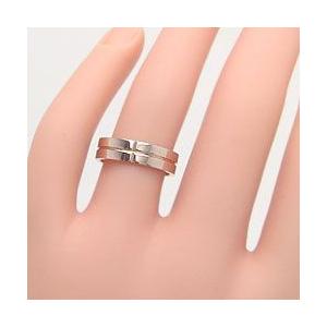Jewelry i（ジュエリーアイ） クロスデザインリング ピンクゴールドK10