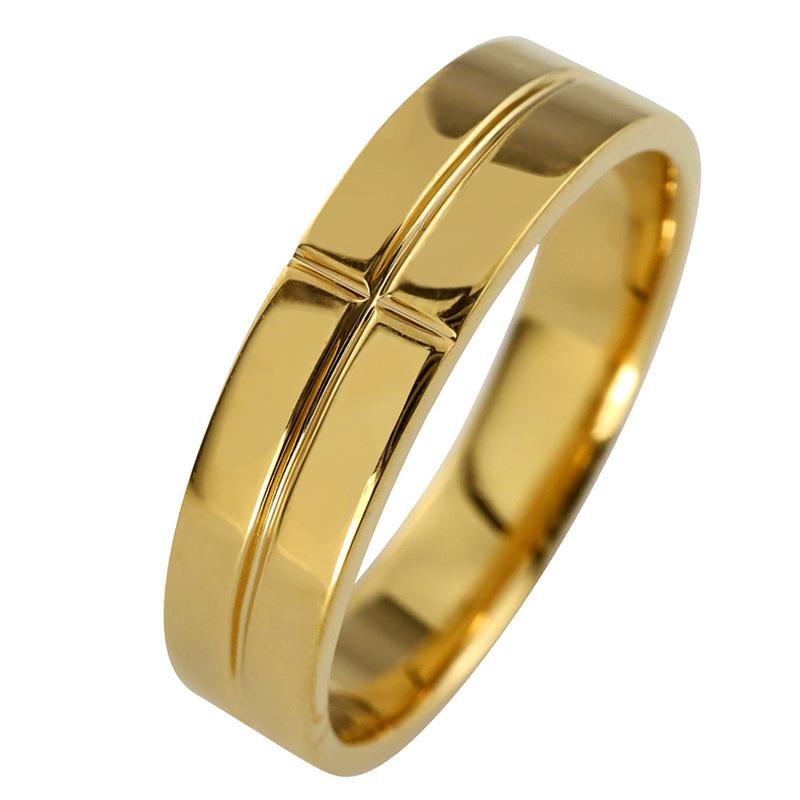 Jewelry i（ジュエリーアイ） メンズ リング K18ゴールド クロス 