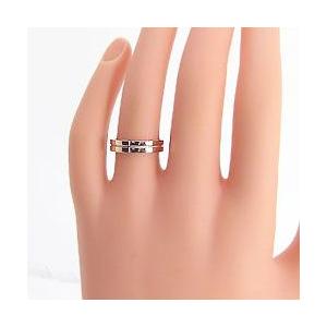 ピンクゴールドK18 クロスリング指輪 K18PGアクセサリー ジュエリーショップ 結婚記念日 誕生日 告白 ピンキーリング 女性用 注文製作 プレゼント 受注 爆買の画像