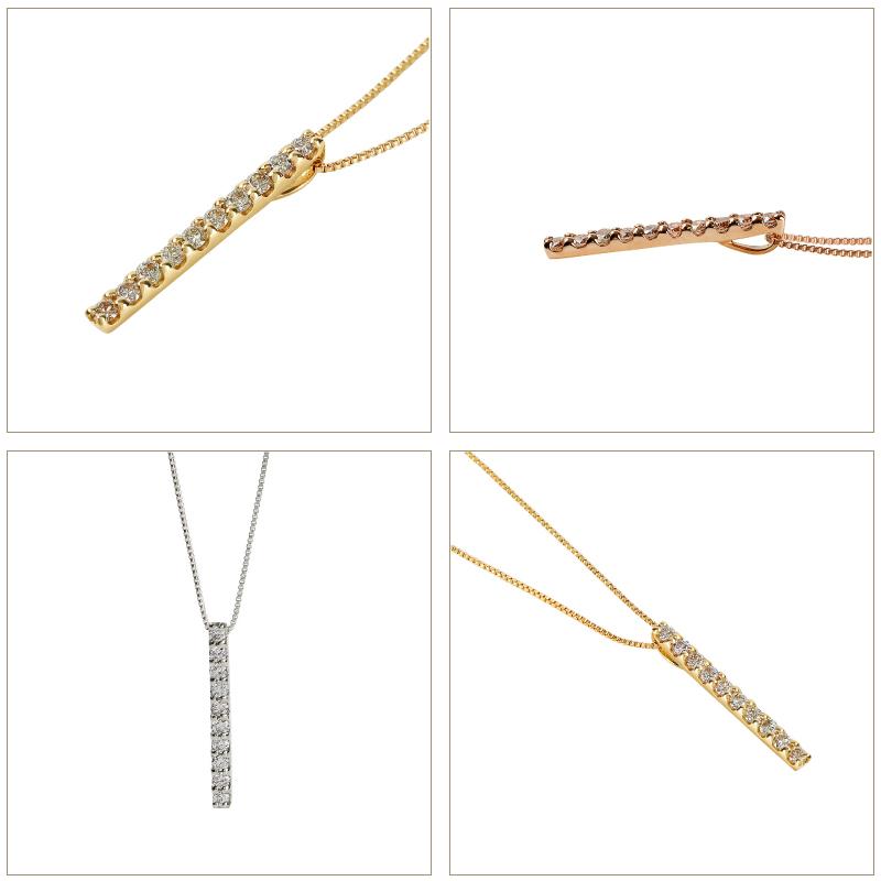 Jewelry i ネックレス レディース ダイヤモンドネックレス アイライン