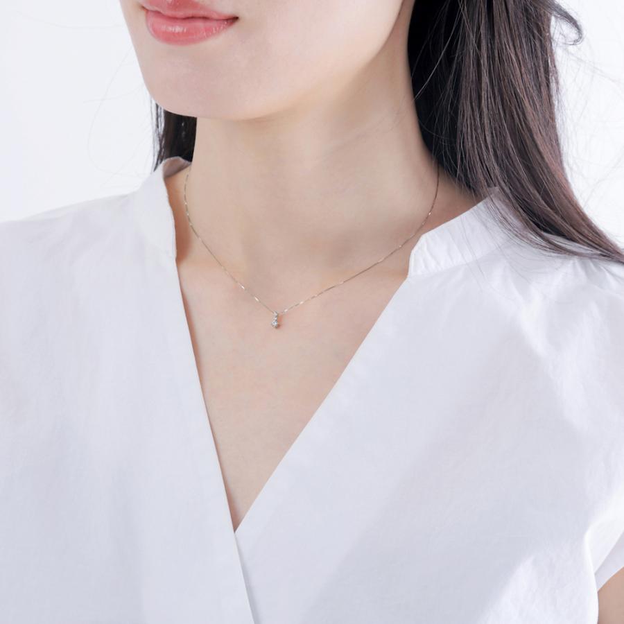 3石 ダイヤモンド プラチナ ネックレス レディース スリーストーン ベネチアン ペンダント トリロジー ダイヤ Pt900 Pt850 女性 人気 プレゼント 爆買_3
