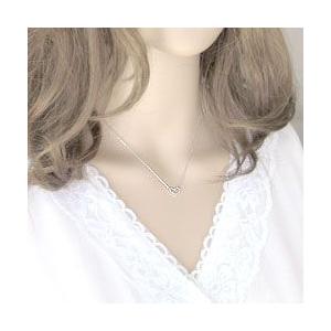 ネックレス レディース ハートネックレス ダイヤモンド ペンダント 18金 ホワイトゴールドK18 注文製作 プレゼント ギフト 受注 爆買の画像