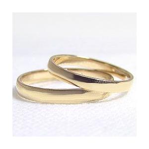 結婚指輪 平甲丸 10金 ペアリング イエローゴールドK10 マリッジリング ２本セット カップル 安い 注文製作 プレゼント ギフト 受注 爆買の画像
