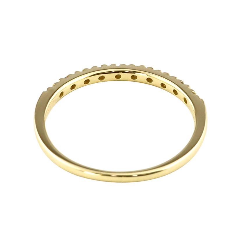 エタニティリング ダイヤモンド リング 18金 10石 0.10ct K18 ピンキーリング 指輪 レディース 18k 4月誕生石 注文製作 プレゼント ギフト 受注 爆買の画像