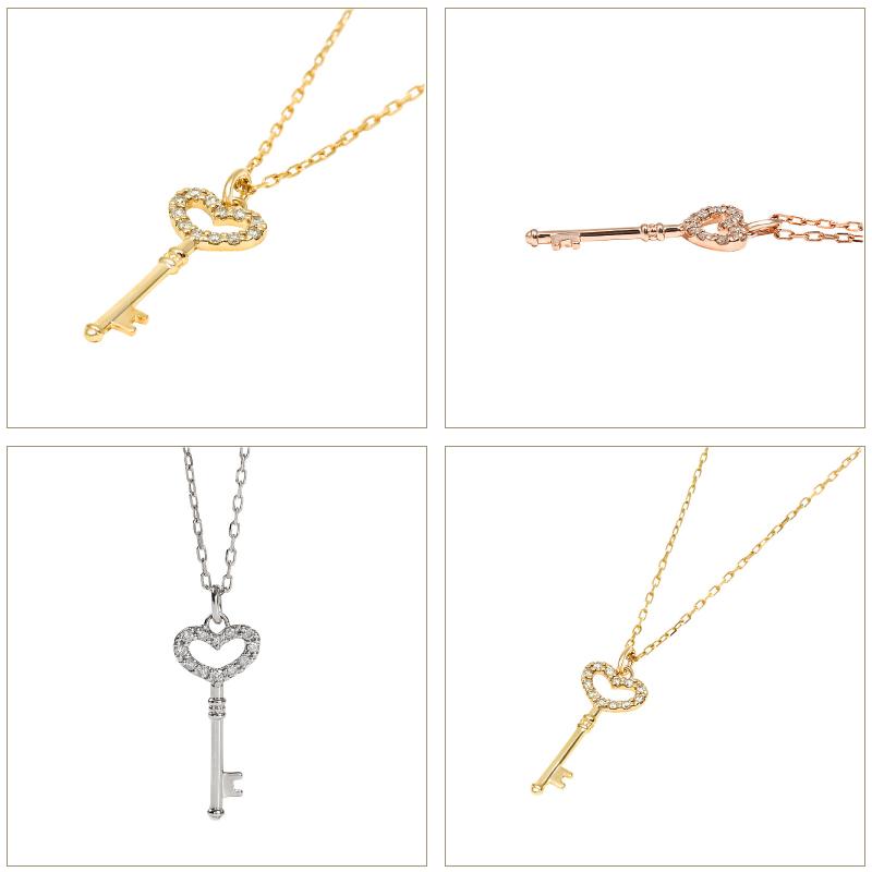 Jewelry i ネックレス レディース キー ペンダント 18金 Jewelry i ネックレス レディース キー ペンダント 18金