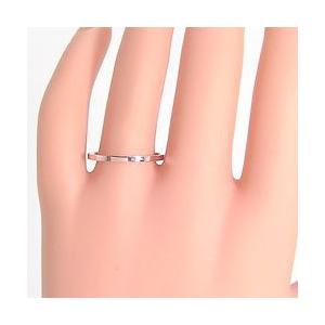 結婚指輪 一粒ダイヤモンド 平打ち 1.5mm幅 マリッジリング ゴールドK18 ペアリング 受注 爆買の画像