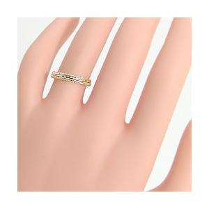 結婚指輪 羽 フェザー マリッジリング ゴールドK10 ペアリング 2本セット 受注 爆買の画像