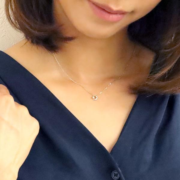 ネックレス レディース ムーン ネックレス ダイヤモンド ネックレス プラチナ 一粒 ダイヤ 月 ペンダント Pt900 Pt850 注文製作 プレゼント ギフト 受注 爆買の画像