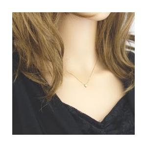 ネックレス レディース 一粒ダイヤモンドネックレス 18金　0.10ct ペンダント K18 ゴールド ミル打ち 注文製作 プレゼント ギフト 受注 爆買の画像