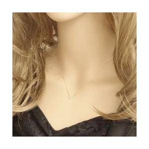 ハート ネックレス 18金 ダイヤモンド ペンダント Heart K18 ゴールド 注文製作 プレゼント ギフト 受注 爆買の画像