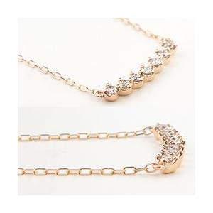 Jewelry i（ジュエリーアイ） ライン ネックレス ダイヤモンド 