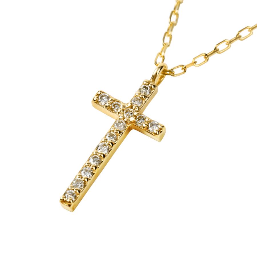 クロス ペンダント ネックレス ダイヤモンド 10金 十字架 K10 注文製作 プレゼント ギフト 受注 爆買_11