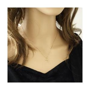 クロス ネックレス ペンダント 18金 ダイヤモンドネックレス 十字架 K18 注文製作 プレゼント ギフト 受注 爆買の画像