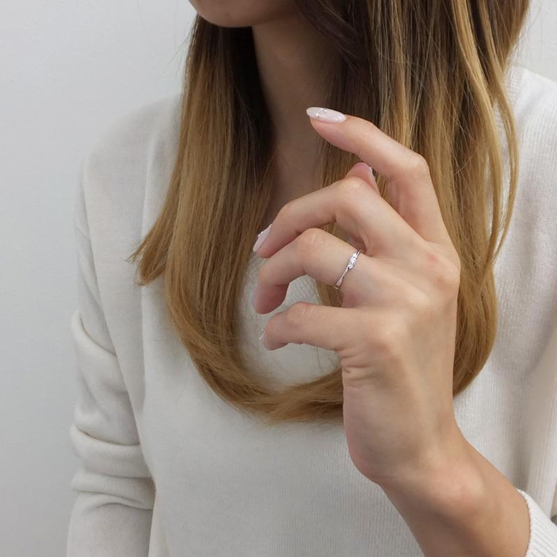Jewelry i（ジュエリーアイ） 指輪 レディース ピンキーリング スリー 