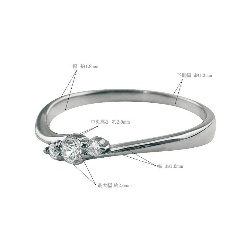 Jewelry i（ジュエリーアイ） 指輪 レディース ピンキーリング スリー 