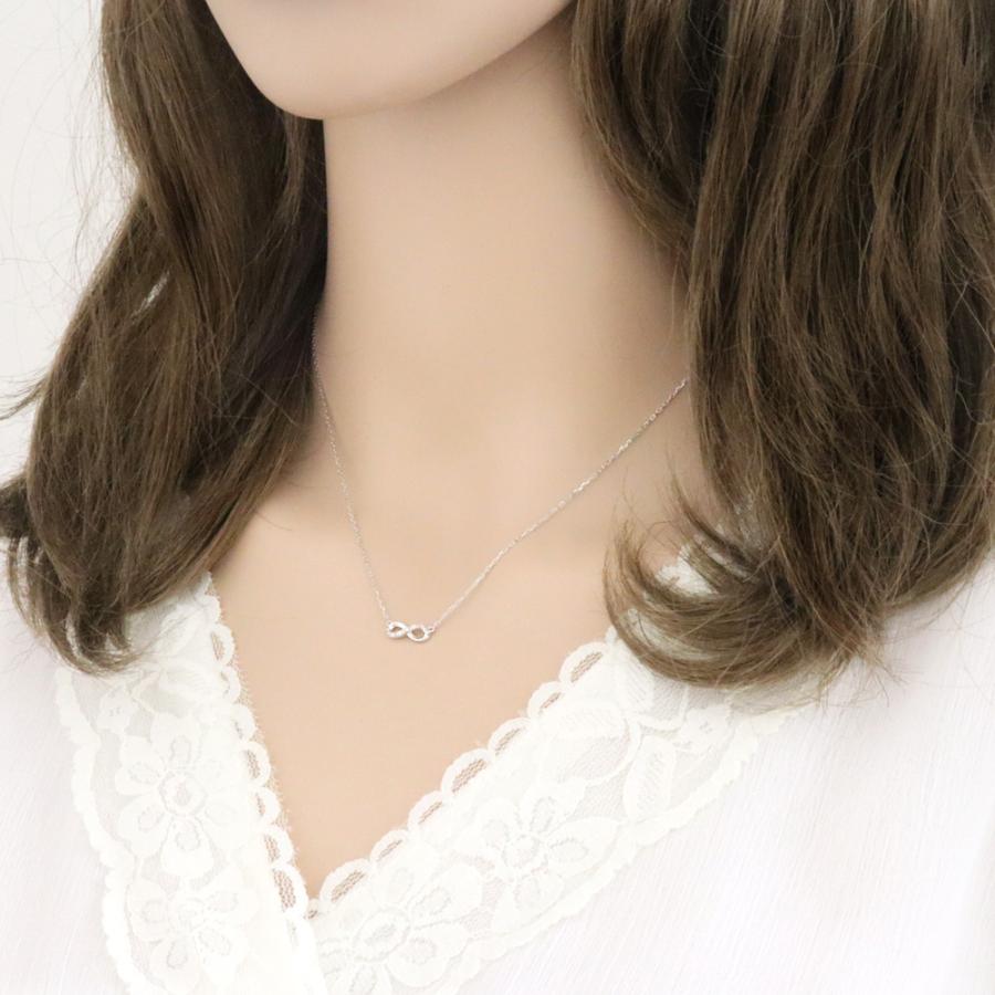 ネックレス レディース インフィニティ ネックレス 18金 無限 ∞ ダイヤモンド 7ストーン ペンダント ゴールド K18 注文製作 プレゼント ギフト 受注 爆買の画像