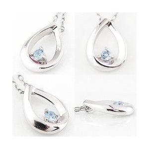 Jewelry i（ジュエリーアイ） アクアマリン しずく ネックレス 3月 
