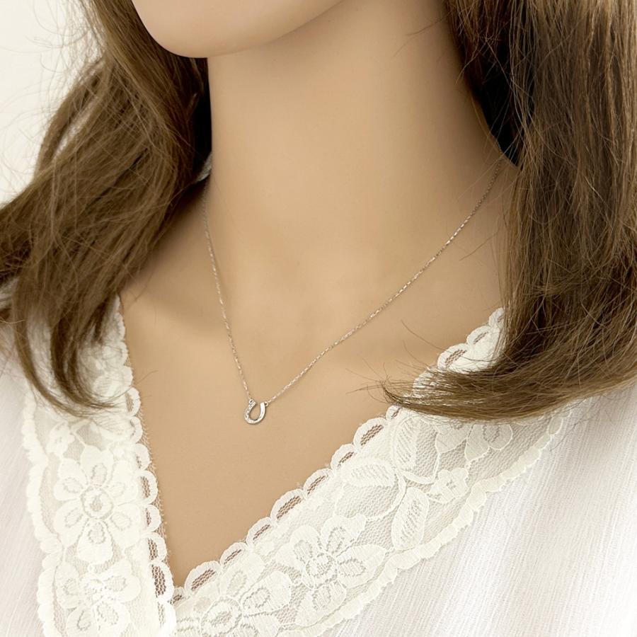 馬蹄 ネックレス ホースシュー 18金 ダイヤモンド ネックレス 6石 ペンダント レディース ゴールド K18 注文製作 プレゼント ギフト 受注 爆買の画像