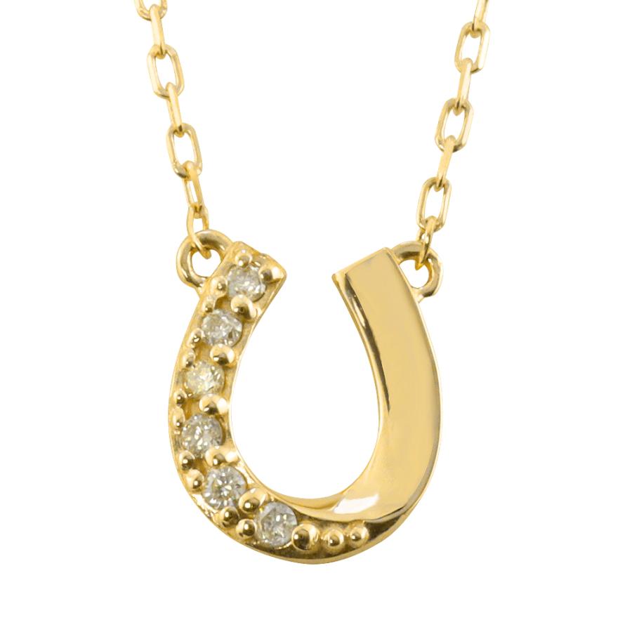 4℃ K10 馬蹄 ホースシュー ネックレス Jewelry i（ジュエリーアイ） ネックレス 馬蹄 ホースシュー 10金