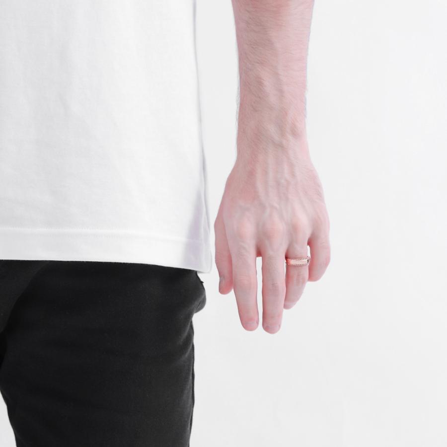 ゴールド メンズ リング 10金 メンズリング 指輪 K10 幅広 男性用 大人 アクセ デザインリング 注文製作 プレゼント ギフト 受注 爆買の画像