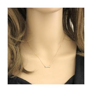 Jewelry i（ジュエリーアイ） リボン ネックレス ダイヤモンド 