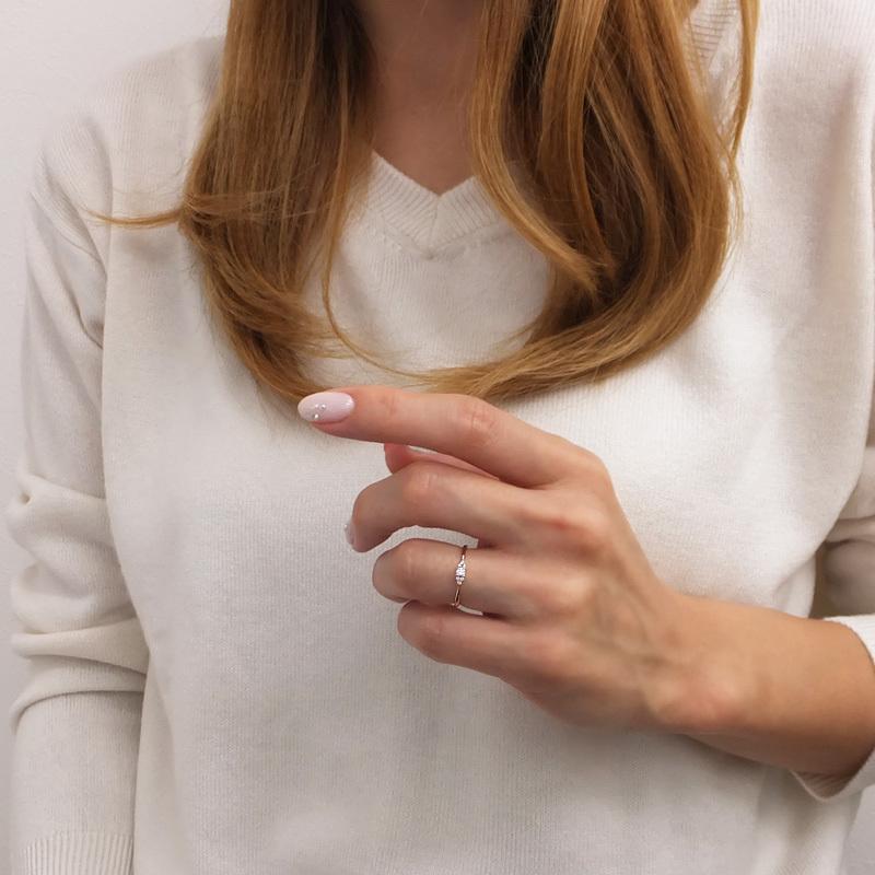 指輪 レディース ピンキーリング ダイヤモンド リング 10金 セブンストーン 7石 指輪 婚約指輪  文字入れ可能 ピンキーリング 1号〜 注文製作 受注 爆買の画像