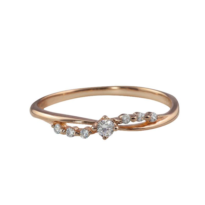 指輪 K18 楽天市場】セブンストーン ダイヤモンド 7石 18金 K18 ゴールド