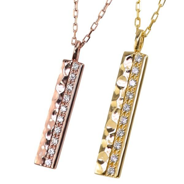 ペアネックレス 10金 2個セット ダイヤモンド ペンダント ダイヤネックレス 刻印 文字入れ ゴールド K10 シンプル 大人 カップル 注文製作 受注 爆買の画像