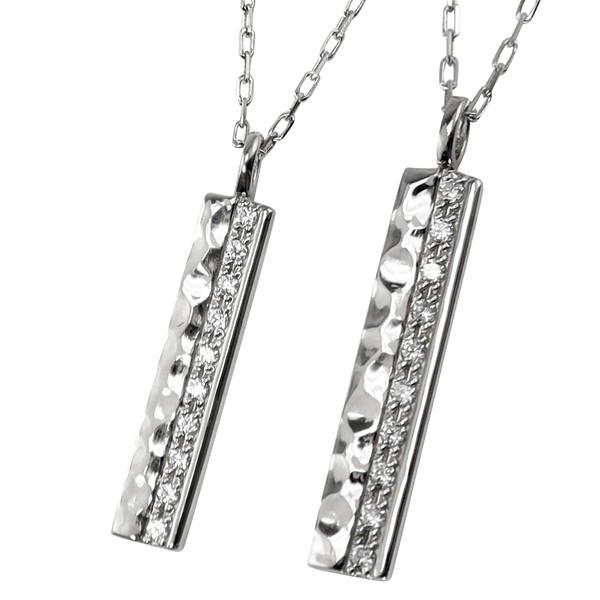 ペアネックレス 10金 2個セット ダイヤモンド ペンダント ダイヤネックレス 刻印 文字入れ ゴールド K10 シンプル 大人 カップル 注文製作 受注 爆買の画像