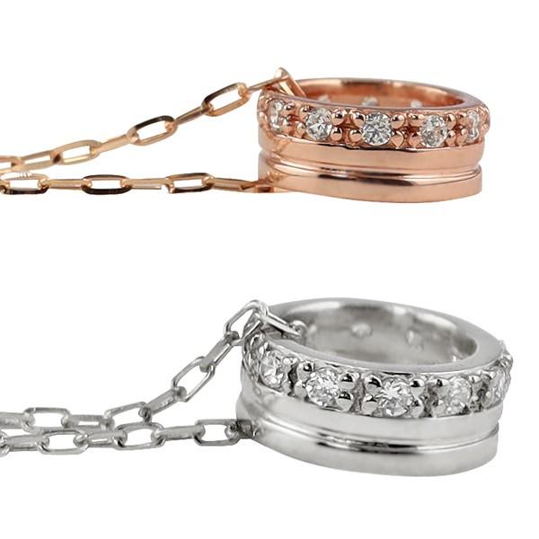 Jewelry i ペアネックレス サークル ダイヤモンド 2個セット 18 Jewelry i ペアネックレス サークル ダイヤモンド 2個セット 18
