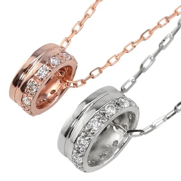 ペアネックレス サークル ダイヤモンド 2個セット 10金 丸 ペンダント ゴールド K10 ダイヤネックレス シンプル 大人 安い カップル 注文製作 受注 爆買