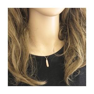 ペアネックレス フェザー ネックレス 羽根 モチーフ 2個セット 10金 ゴールド K10 ペンダント 地金 シンプル 大人 安い カップル 注文製作 xmas 受注 爆買の画像