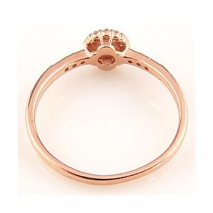 指輪 レディース ピンキーリング 取り巻き リング 10金 ダイヤモンド リング 19石 0.17ct K10 ゴールド 婚約指輪  フラワー 受注製作 ギフト 受注 爆買の画像