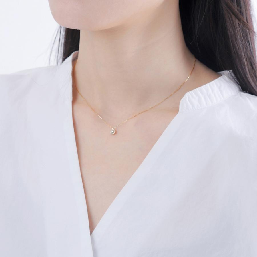 取り巻き ダイヤモンド 18金 13石 ネックレス レディース 花 フラワー ペンダント 豪華 ゴールド K18 注文製作 プレゼント ギフト 受注 爆買の画像