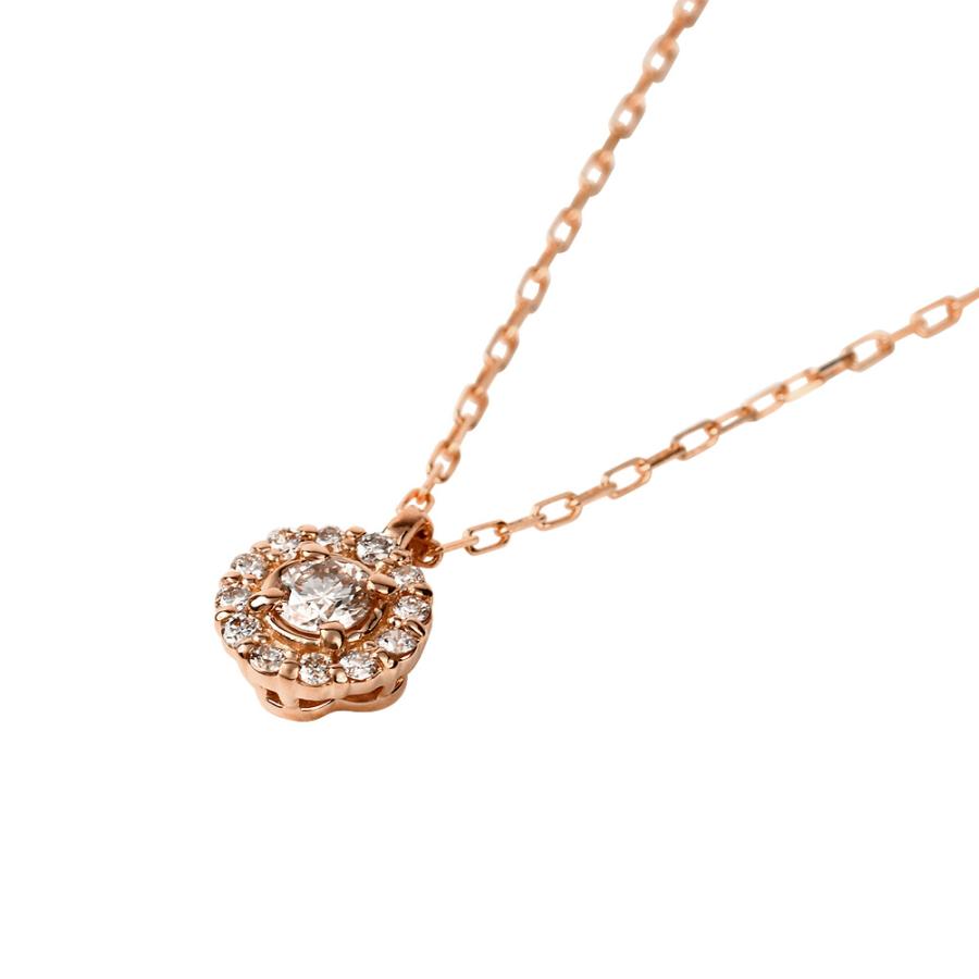 取り巻き ダイヤモンド 10金 ネックレス レディース 13石 花 フラワー ペンダント 豪華 ゴールド K10 ゴールド 注文製作 プレゼント ギフト 受注 爆買の画像