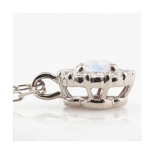 Jewelry i ブルームーンストーン 取り巻き ネックレス 6月誕生石  