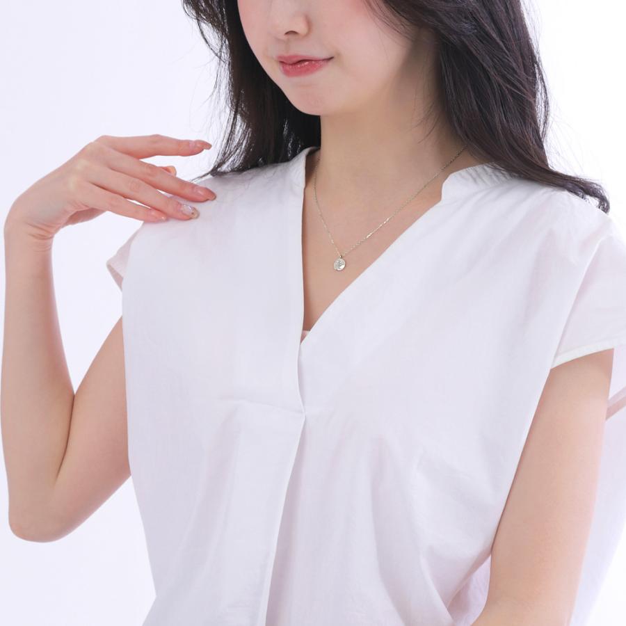 ネックレス プラチナ 太陽 モチーフ 一粒ダイヤモンド Pt900 Pt850 ペンダント アズキチェーン 40cm コイン 型 女性用 注文製作 プレゼント ギフト 受注 爆買の画像