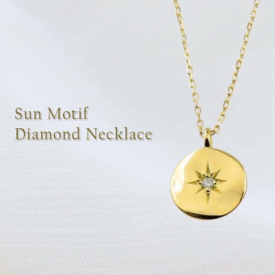 Jewelry i ネックレス レディース 10金 太陽 モチーフ 一粒 Jewelry i ネックレス レディース 10金 太陽 モチーフ 一粒