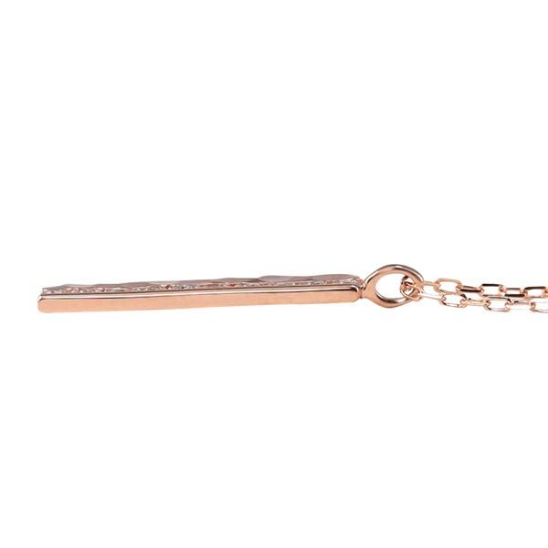 メンズネックレス 18金 10石 ダイヤモンド ホワイト ピンク イエロー ペンダント アズキチェーン 50cm  文字入れ 刻印 可能 受注製作 ギフト 受注 爆買の画像