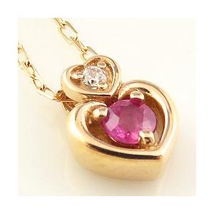 Jewelry i（ジュエリーアイ） ダブルハート カラーストーン 18金 