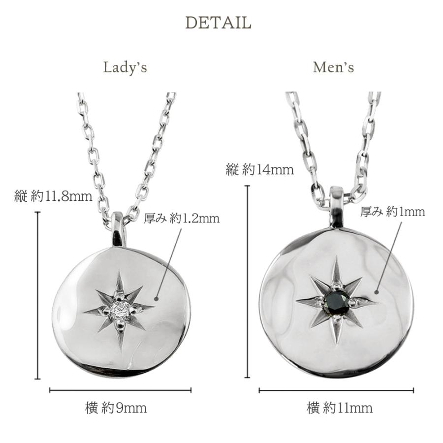 ペアネックレス  2個セット 一粒ダイヤモンド ブラックダイヤモンド 10金 ゴールド K10  ペンダント シンプル 大人 安い カップル 注文製作 受注 爆買の画像