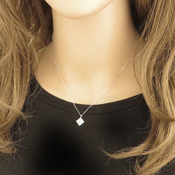 Jewelry i（ジュエリーアイ） ペアネックレス プラチナ 一粒