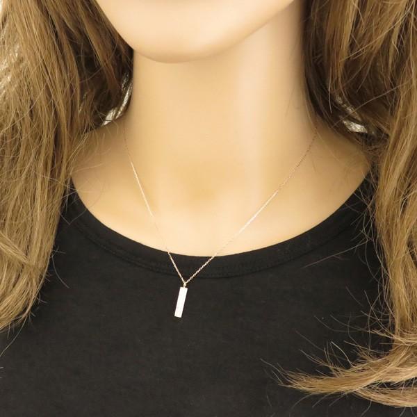 ペアネックレス ゴールド ダイヤモンド 7石 ストレート 10金 K10 ペンダント 2個セット シンプル  大人 安い カップル 注文製作 プレゼント ギフト 受注 爆買の画像
