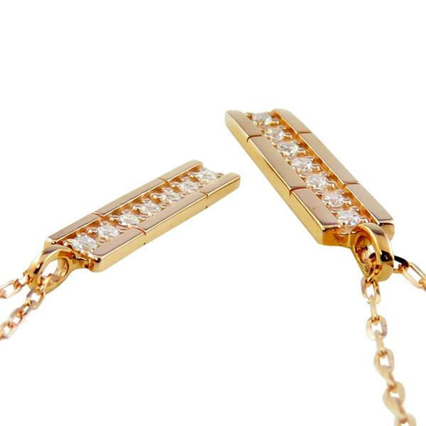 ペアネックレス ゴールド ダイヤモンド 7石 ストレート 10金 K10 ペンダント 2個セット シンプル  大人 安い カップル 注文製作 プレゼント ギフト 受注 爆買の画像