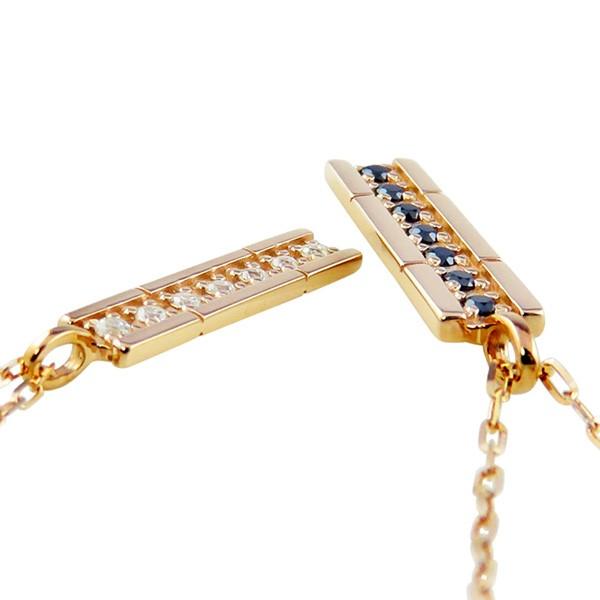 ペアネックレス  ダイヤモンド ブラックダイヤモンド 7石 ストレート 10金 ゴールド K10 ペンダント 2個セット 大人 カップル 注文製作 受注 爆買の画像